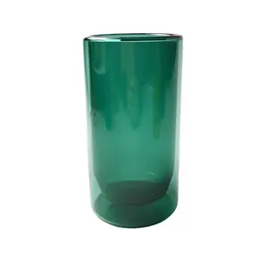 Heat-resistant High Borosilicate Glass Tinted Color Double Wall Coffee Cup Hot Water Cup Glass