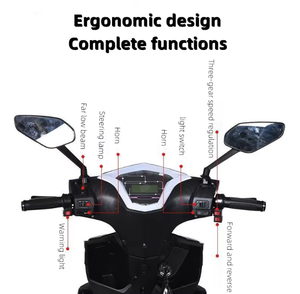 Moto électrique pour adultes, 60V/72V 20Ah, moto électrique et vélo électrique populaires - Product Image 3