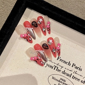 <span class=keywords><strong>Uñas</strong></span> Artificiales al por Mayor, 10 Piezas, Hermosas <span class=keywords><strong>Uñas</strong></span> <span class=keywords><strong>Acrílicas</strong></span> Hechas a Mano con Etiqueta Privada - Product Image 1