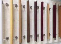 Cache d'extrémité de main courante en PVC imitation bois pour escalier, balustrade et échelle