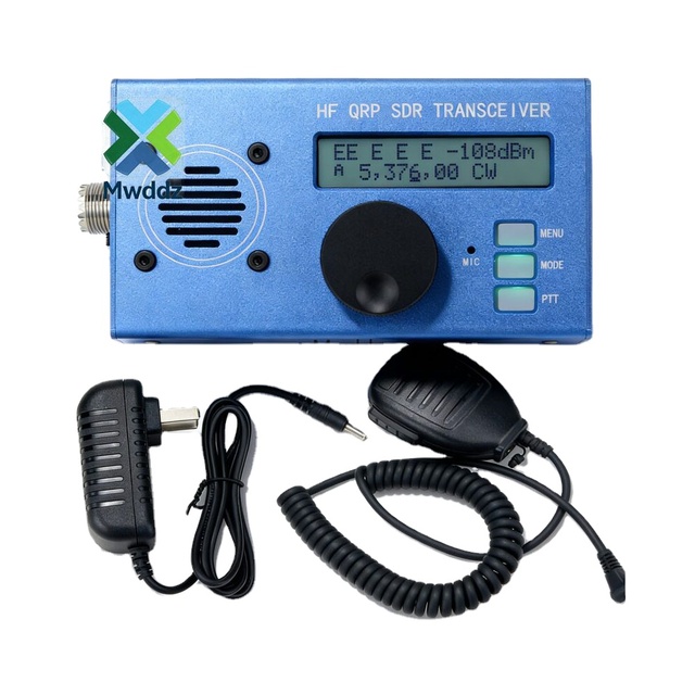 OEM USDX USDR HF QRP SDR Transceiver 8-Band 5W DSP SDR SSB/CW Transceiver with Blue/Black/Red Shell Mic For Ham Radio