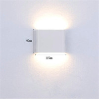 Applique murale LED extérieure et intérieure 6W 12W en aluminium étanche haut et bas