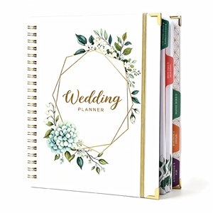 Diario <span class=keywords><strong>de</strong></span> Boda <span class=keywords><strong>de</strong></span> Tapa Dura con Tela Floral Vintage, Cuaderno Recargable Personalizado, Set <span class=keywords><strong>de</strong></span> Regalo <span class=keywords><strong>de</strong></span> Boda para Parejas - Product Image 2