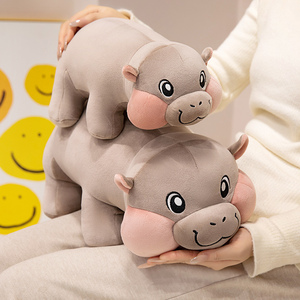 Venta al por mayor Happy The Hippo peluche suave peluche hipopótamo para niños perfecto peluche <span class=keywords><strong>feliz</strong></span> hipopótamo relleno Animal - Product Image 3