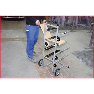 KS <b>TOOLS</b> Paper <b>trolley</b> with 4 shelves - Product Image 2