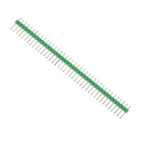 Connecteur à 40 broches mâle, pas de 2,54 mm, bande de connecteurs à 40 broches, simple rangée, vert, pour carte de circuit imprimé