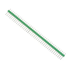 1x40 Pin Header Connector Male 2.54mm Pitch Pin Header Strip Single Row 40 pin Connector Green for PCB board