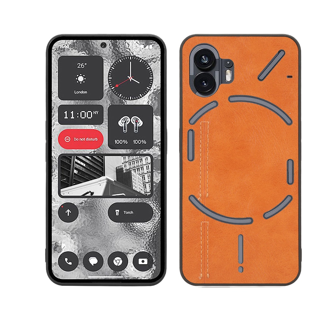 Lightweight Cowhide Pattern PU Leather Case for Nothing Phone 2 Lightweight Cowhide Pattern PU Leather Case for Nothing Phone 2