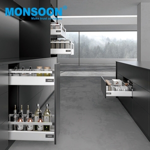 Hệ Thống Trượt Ngăn Kéo Dưới Đáy Đóng Mở Ấn Mềm Hộp Ma Thuật Có Thanh Nhôm - Product Image 6