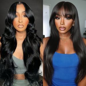 <span class=keywords><strong>Perruque</strong></span> blonde 613 à coupe dégradée avec frange, en cheveux humains, couleur personnalisable, pour usage quotidien ou <span class=keywords><strong>de</strong></span> fête, vente en gros <span class=keywords><strong>de</strong></span> perruques en vrac - Product Image 3