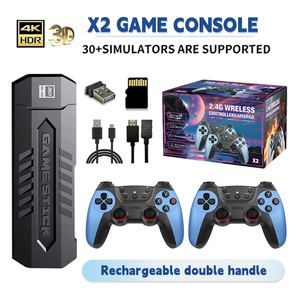 เครื่องเล่นเกมทีวี X2 Blue Stick 4K 3D HD Retro พร้อมคอนโทรลเลอร์ไร้สาย หน่วยความจำ 64GB เล่นได้หลายคน มีเกมส์ 30001-40000 เกมส์ ของขวัญสำหรับเด็ก Aigame S905 - Product Image 1