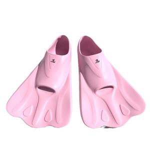 Polaroid <b>Swimming</b> <b>Fins</b> Pink Silicone Flexible Dive Flippers For Adults And Children <b>Training</b> Use - Product Image 1