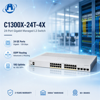 Nuevo Switch Catalyst C1300X-24T-4X de 24 Puertos Gigabit 4x10G SFP28 Apilable OSPF para Rack, Oficina y Filial SMB, L3 10G