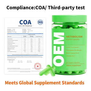 Fabricante de Cápsulas Veganas de Suplementos Dietéticos para el METABOLISMO, Venta al Por Mayor OEM, Lanzamiento Rápido, Personalización Flexible - Product Image 5