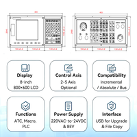 Contrôleur de tour CNC de précision 8TA 5 axes pour le tournage CNC et l'usinage des métaux
