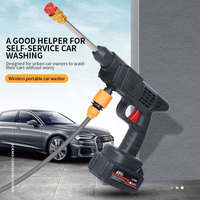 Alat Cuci Mobil Mini Bertekanan Tinggi Portabel dengan Motor Brushless Listrik DIY dan Baterai Lithium 4000PSI 2kg