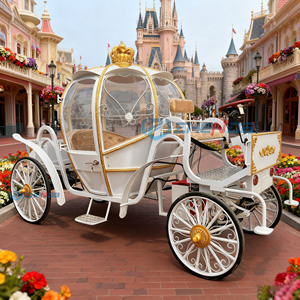 Carruaje de Caballos Estilo Inglés para Turismo, Limusina de 6 Plazas, Carruaje Eléctrico sin Caballos - Product Image 4