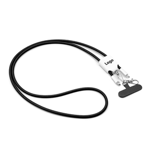 Stylish Neck Strap 60W Fast Charge Nylon Braided Data Cable 1.28m Lanyard for Corporate Events Gift Packs