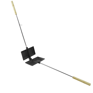 Doppel-Toaster Sandwichmaker Gusseisen-Bratpfanne Kuchenform-Set mit Langem Griff Kuchenform <span class=keywords><strong>Jaffle</strong></span>-Grillpfanne Doppelseitig - Product Image 4