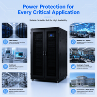 UPS Online 1000Wh Fase Tunggal, Catu Daya Cadangan, Baterai Lithium atau Asam Timbal, Proteksi Sirkuit Pendek & Petir, Komputer CCTV