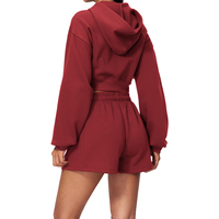 Nouvel ensemble de sport léger et uni pour femme, collection automne/hiver, décontracté, ample, avec fermeture éclair, respirant, pull et pantalon de yoga, deux pièces
