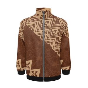 Promozionale polinesiano Elei tribale stampa personalizzata <span class=keywords><strong>Trench</strong></span> da <span class=keywords><strong>uomo</strong></span> cappotto <span class=keywords><strong>invernale</strong></span> Casual con cerniera con stampa kaki cappotti per <span class=keywords><strong>uomo</strong></span> - Product Image 3