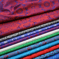 Tissu Jacquard Écologique Occultant Double Face pour Vêtements Hommes et Filles, Brocart Damassé Occultant
