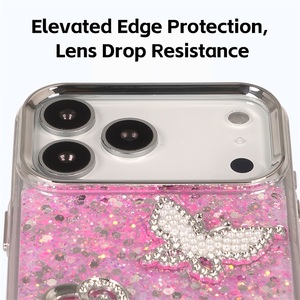เคสกันกระแทกสีชมพูวิบวับประดับคริสตัลรูปหัวใจสำหรับ iPhone 12 13 14 15 16 17 Pro Max จากผู้ผลิตโดยตรง - Product Image 5