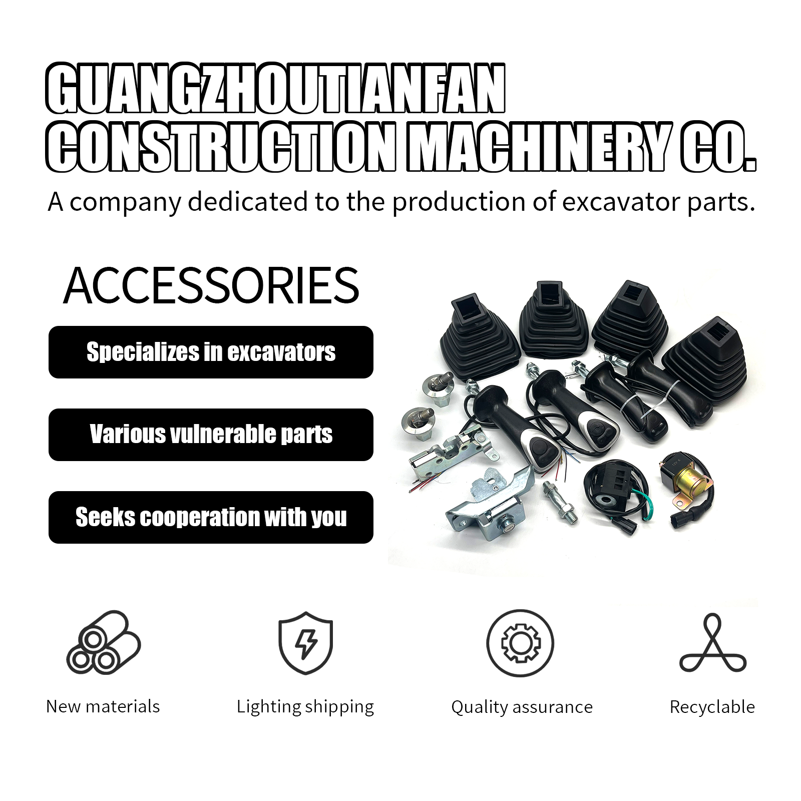 Excavator Control Lever Joystick Handle Set for ZX200 ZX200-3