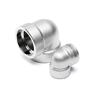 Ổ cắm áp suất cao bằng thép không gỉ 304/316L-khuỷu tay 90 độ được hàn, khớp nối chèn kỹ thuật rèn và dày 3000lb - Product Image 2