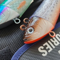 Leurre souple biomimétique lesté au plomb de 25 cm/430 g à coulée lente pour la pêche en mer et en bateau sans hameçons