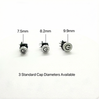 Interrupteur Tactile LED Rouge Illuminé à Actionnement Latéral 4 Broches 6x13.5mm 12V Bouton Poussoir Momentané DIP à Angle Droit pour PCB