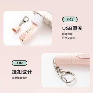 Jouet laser pour chat, rechargeable, avec motifs interchangeables, lumière violette, pour jeu interactif, chargement USB - Product Image 4