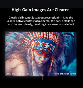 100 Inch 3D Alr Fresnel <span class=keywords><strong>Rollable</strong></span> Khung Màn Hình Máy Chiếu 4K Rạp Chiếu Phim Cho Rạp Hát Tại Nhà - Product Image 5