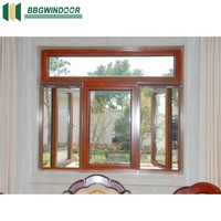 Fenêtre à battant coulissant en alliage d'aluminium de style américain moderne Lukliving avec moustiquaire, insonorisée et anti-corrosion