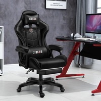 Chaise pivotante PC Racing personnalisée très vendue chaise de bureau en cuir inclinable de style moderne pour joueurs avec repose-pieds