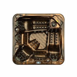 Baignoire à remous extérieure en acrylique haut de gamme de 2.3 mètres au design européen avec 3 chaises longues 103 jets de massage carré de <span class=keywords><strong>spa</strong></span> portable - Product Image 3