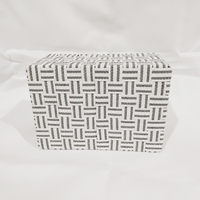 Paniers de rangement trapézoïdaux en coton tressé écologique avec poignées, couleur personnalisable, multifonctionnels pour la maison et la salle de bain