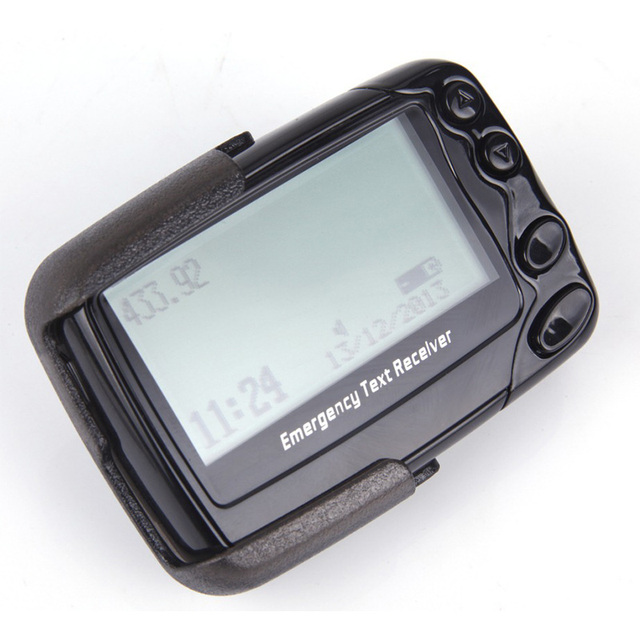 POCSAG Program Multi-function Wireless Beeper Alpha-numeric Pager Emergency Text Receiver Four or Eight Rows of English Pager