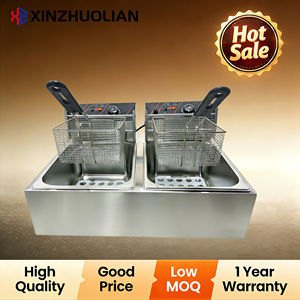 Nouvelle <span class=keywords><strong>Friteuse</strong></span> Électrique Commerciale Double Bac 2500W Multifonctionnelle pour Poulet et Frites en Acier Inoxydable 12L Haute Performance - Product Image 3