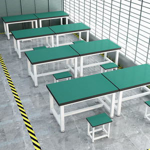 โต๊ะทำงานเหล็กป้องกันไฟฟ้าสถิตย์แบบหนัก สำหรับใช้ในโรงเรียน ห้องปฏิบัติการ โรงงาน และเวิร์กช็อป - Product Image 3