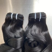 Paquetes de Cabello Humano Virgen 100% Vietnamita, Súper Doble Trama, Rizado Tipo Huevo, Color Natural, Puntas Completas y Voluminosas, Doble Trama