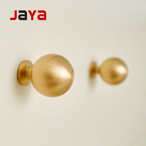 Kenop & Gagang Lemari Kuningan Solid JAYA, Gagang Kuningan untuk Lemari, Bentuk Bulat, Gagang Pintu Furnitur - Product Image 2
