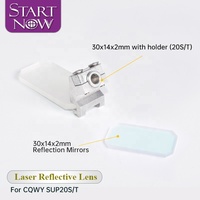 Lentille réfléchissante laser à fibre Startnow pour CQWY SUP20S/T QILIN pistolet de soudage portable Wedge 30*14*2mm 1064nm miroir de réflexion laser
