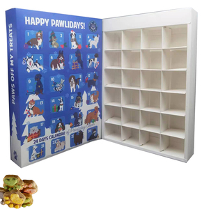 Grazioso a buon mercato 24 <span class=keywords><strong>giorni</strong></span> Pet avvento scatole calendario laminazione lucida goffratura materiali riciclati regalo di natale conto alla rovescia per il bambino - Product Image 3