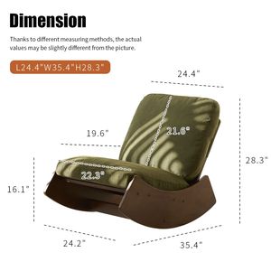 Comfortable Glider Rocking <b>Chair</b> with Solid Wood Frame Upholstery Model D0100H5EK5P for Multiple Settings for Living Room - Product Image 6