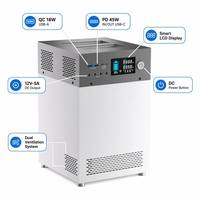 Stasiun Daya Portabel Terpisah 1000W 2009Wh LiFePO4 Generator Tenaga Surya 8000 Siklus 45W USB-C PD Input Tenaga Surya 450W Gelombang Sinus Murni