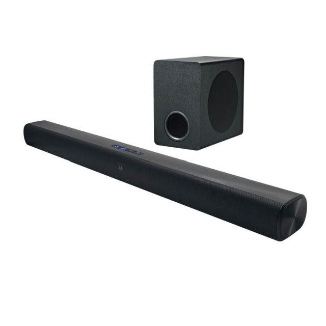 120W Subwoofer 2.1ch Soundbar 3D Virtual Surround Sound System Sound Bars Subwoofer Rear Speakers for Smart TV