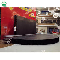 Usine Vente Chaude De Mariage Cadre Plate-Forme Noir Demi-Cercle Scène Concert Scène Podium Pour Événement Spectacle