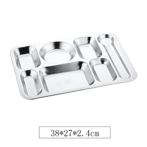 304 из нержавеющей стали 5-секционный прямоугольный Ланч-бокс 28x22x6 см Прочный Контейнер для хранения пищевых продуктов Bento, оптовая продажа с завода - Product Image 5